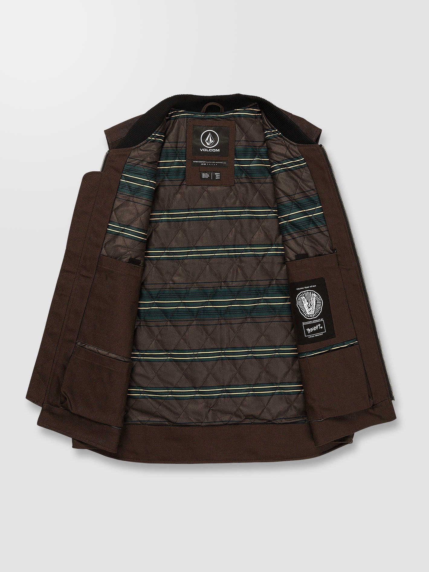 Skate Vitals C Provost Sleeveless Jacket - DARK BROWN