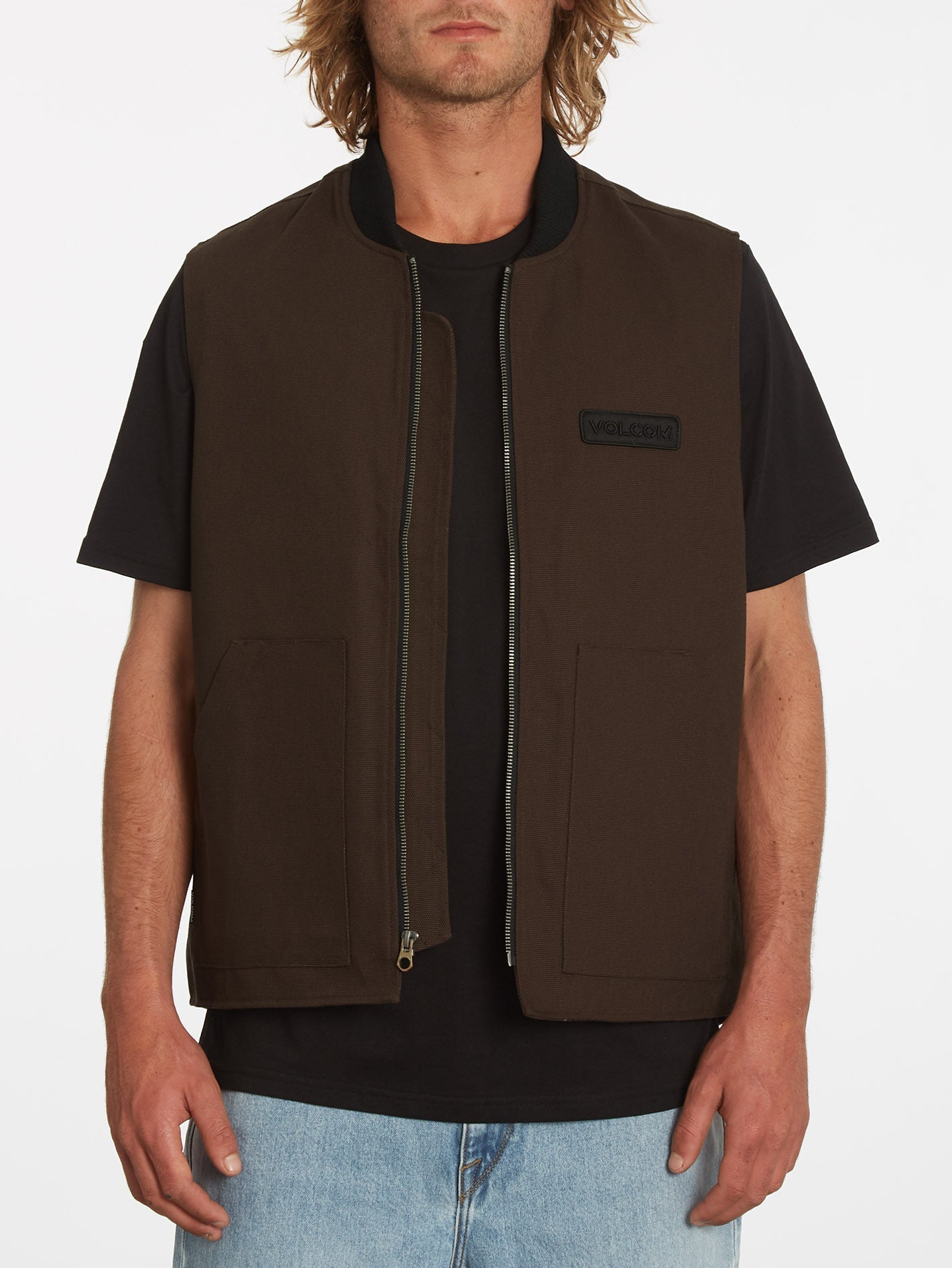 Skate Vitals C Provost Sleeveless Jacket - DARK BROWN