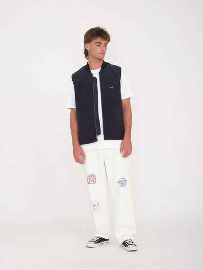 V-Team Ärmellose Jacke - MARINEBLAU