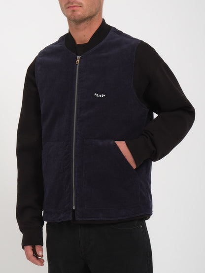 V-Team Ärmellose Jacke - MARINEBLAU