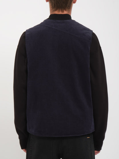 V-Team Ärmellose Jacke - MARINEBLAU