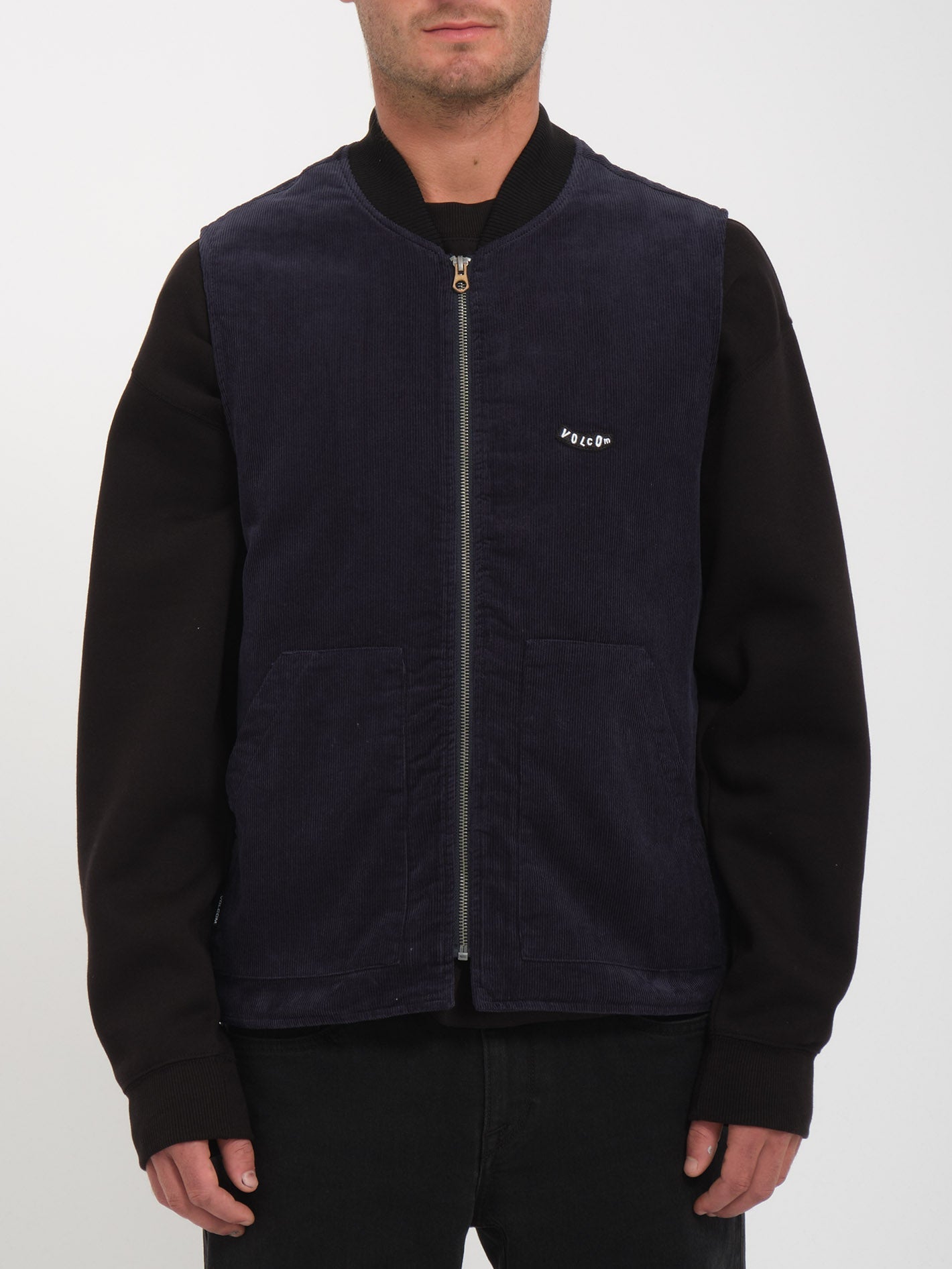 V-Team Ärmellose Jacke - MARINEBLAU