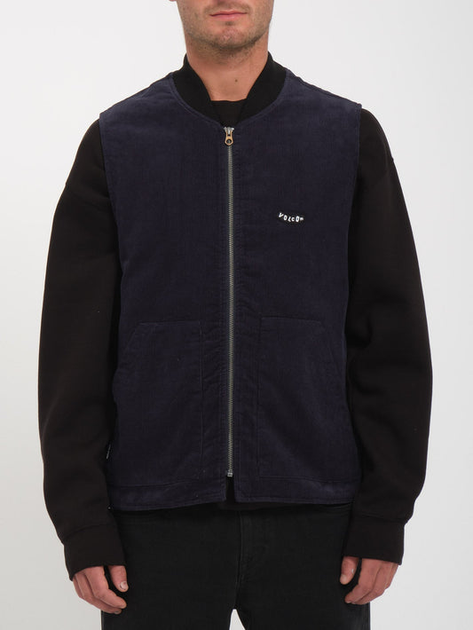 V-Team Ärmellose Jacke - MARINEBLAU