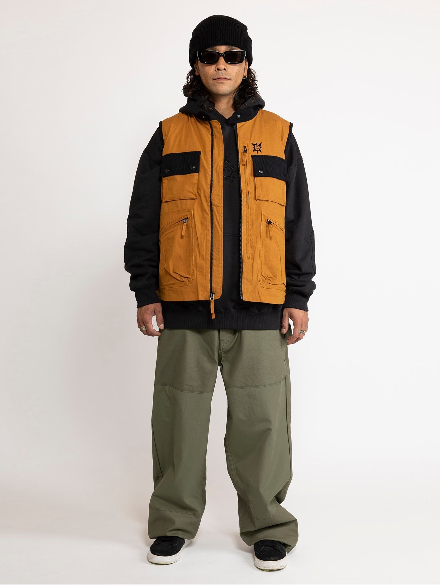 Tds Bryan Iguchi sleeveless jacket - CHESTNUT BROWN
