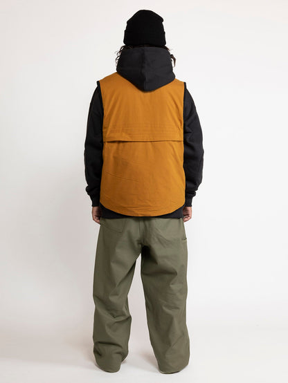 Tds Bryan Iguchi sleeveless jacket - CHESTNUT BROWN