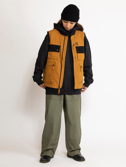 Tds Bryan Iguchi sleeveless jacket - CHESTNUT BROWN