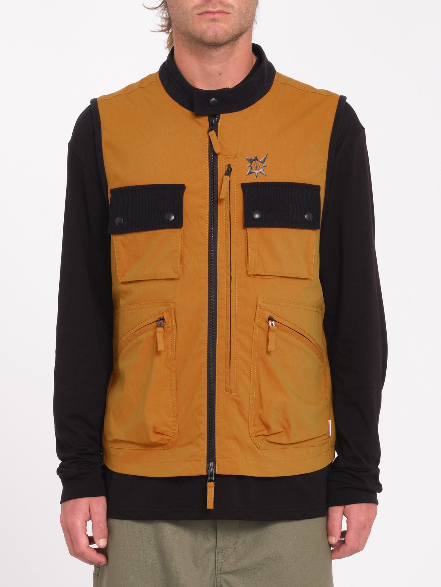 Tds Bryan Iguchi sleeveless jacket - CHESTNUT BROWN