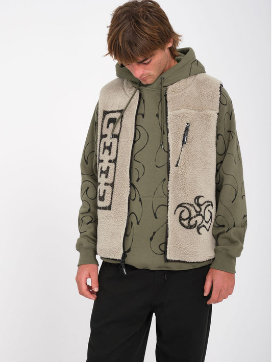 Zephyr Archstone Sleeveless Jacket - GREEN TEA