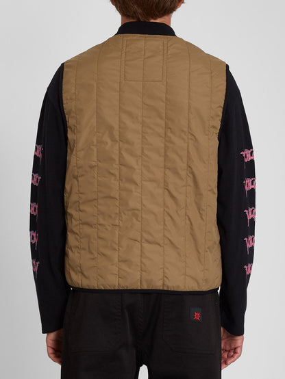 Outdhoorhor sleeveless jacket - KHAKI