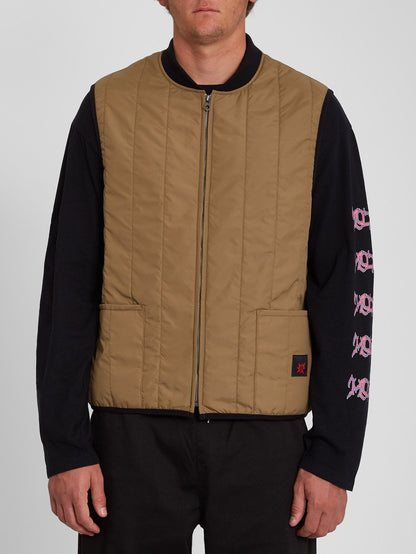 Outdhoorhor sleeveless jacket - KHAKI