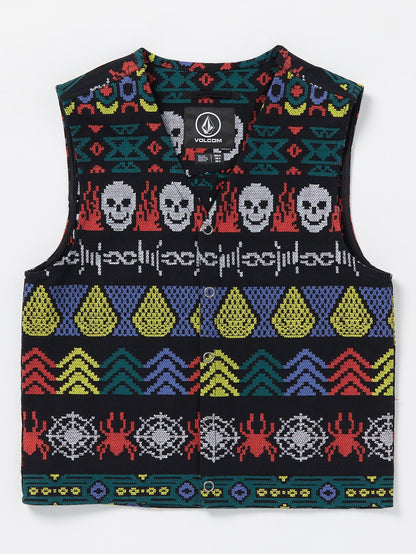 Collin P Skate Vitals Denim Sleeveless Jacket - BLACK