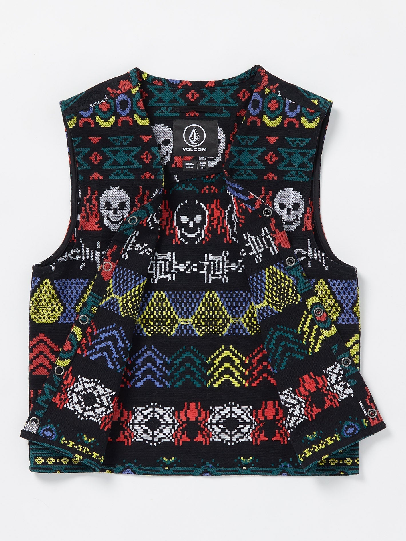 Collin P Skate Vitals Denim Sleeveless Jacket - BLACK