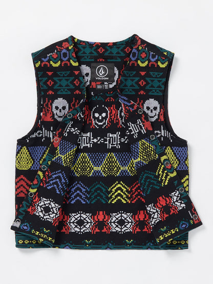 Collin P Skate Vitals Denim Sleeveless Jacket - BLACK