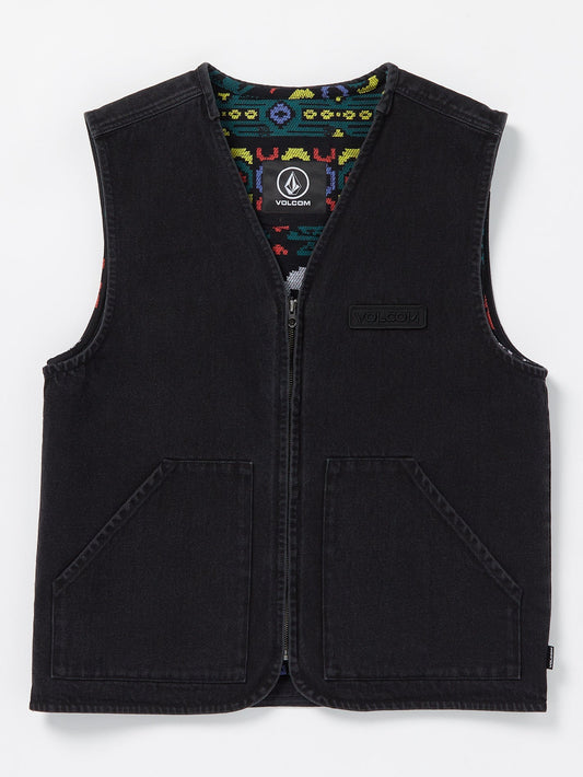 Collin P Skate Vitals Denim Ärmellose Jacke - SCHWARZ