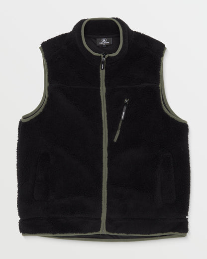 Highvi Fleece Sleeveless Jacket - Black