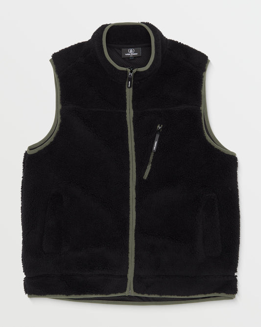 Highvi Fleece Sleeveless Jacket - Black
