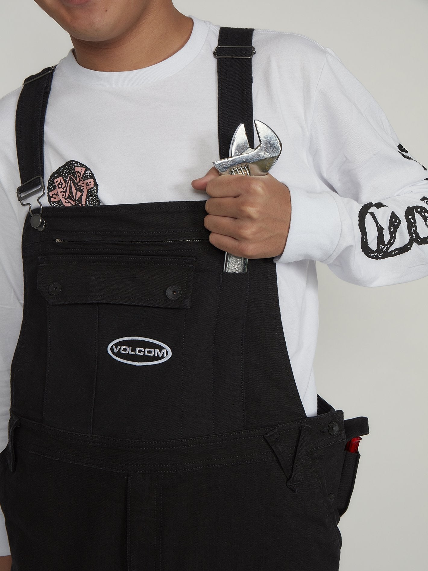 Salopette Volcompartment - BLACK