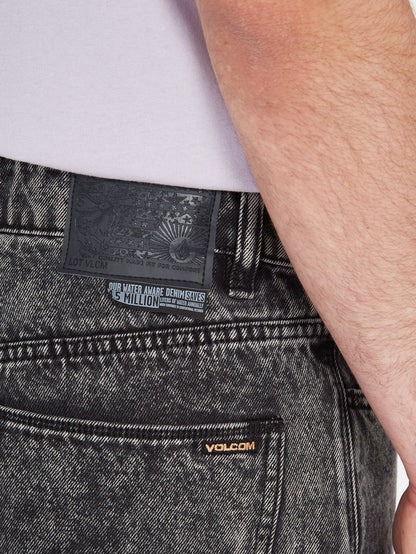 Billow Tapered Jeans - ACID BLACK CLAIR