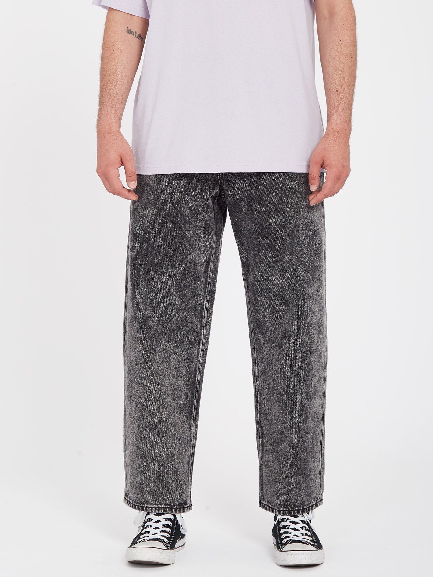 Billow Tapered Jeans - ACID BLACK CLAIR