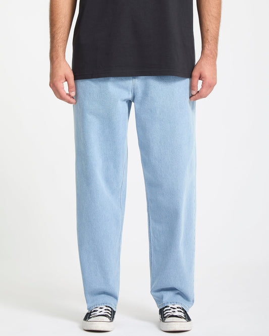 Freazy Loose Hose mit elastischer Taille – Blau