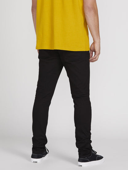 Vorta Tapered Jeans - BLACK ON BLACK