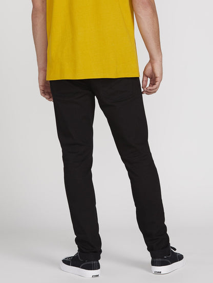 Vorta Tapered Jeans - BLACK ON BLACK