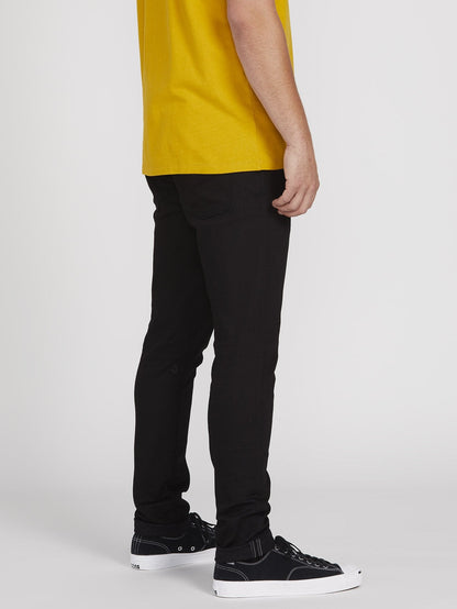 Vorta Tapered Jeans - BLACK ON BLACK