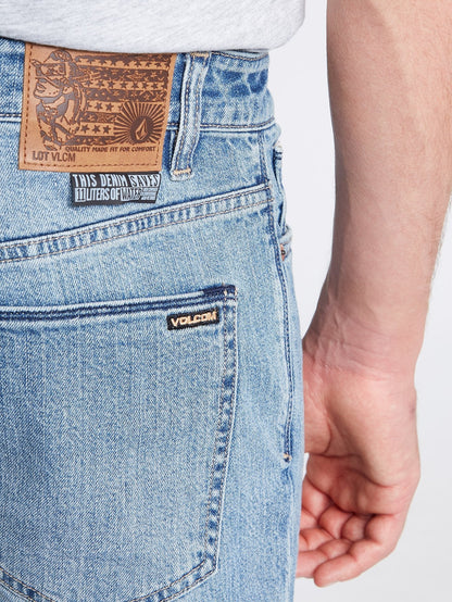 Solver Tapered Jeans - Vmi-Vintage Marbled Indigo