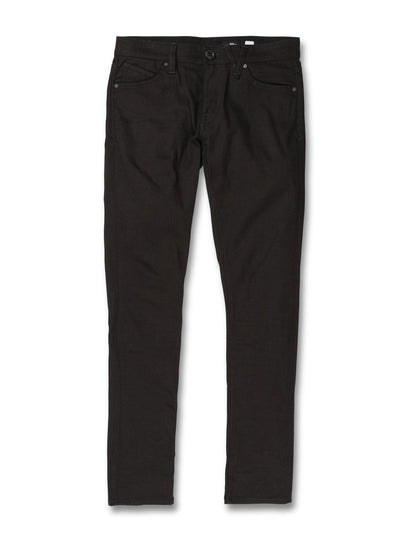 2X4 Tapered Denim - SCHWARZ AUF SCHWARZ