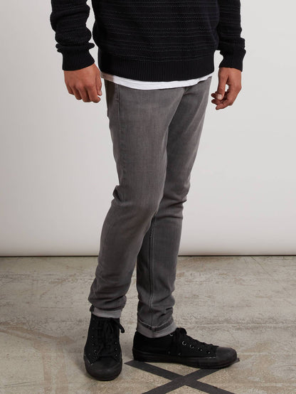 2X4 Tapered Jeans – Gebürstetes Nickel