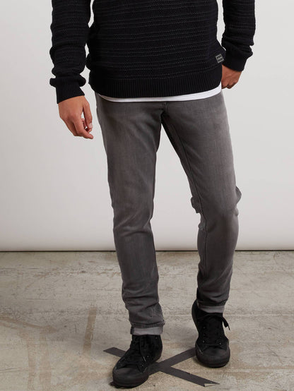 2X4 Tapered Jeans – Gebürstetes Nickel