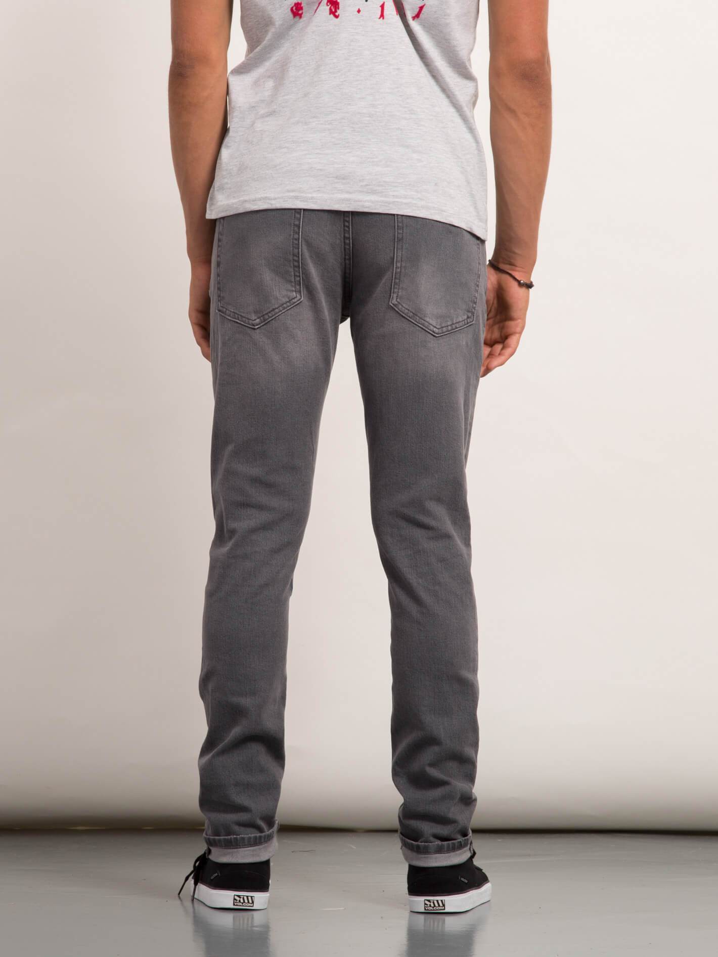 2X4 Tapered Jeans - Zementgrau