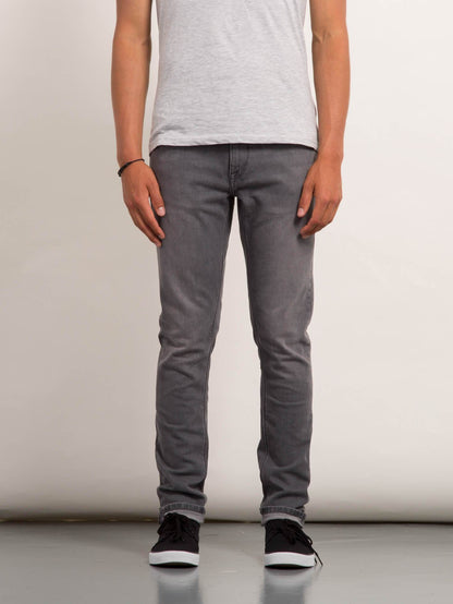 2X4 Tapered Jeans - Zementgrau
