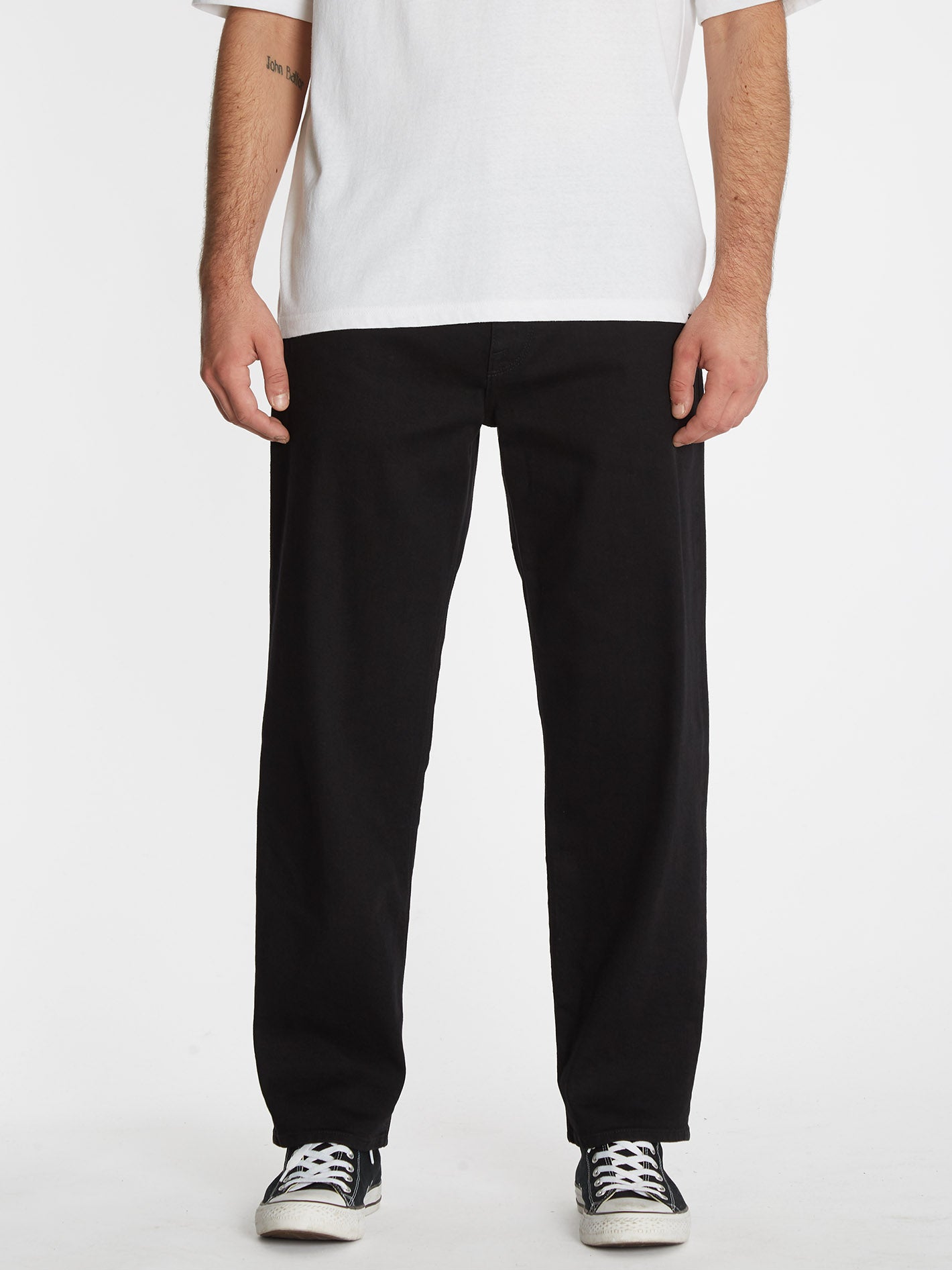 Modown Tapered Jeans - SCHWARZ AUF SCHWARZ