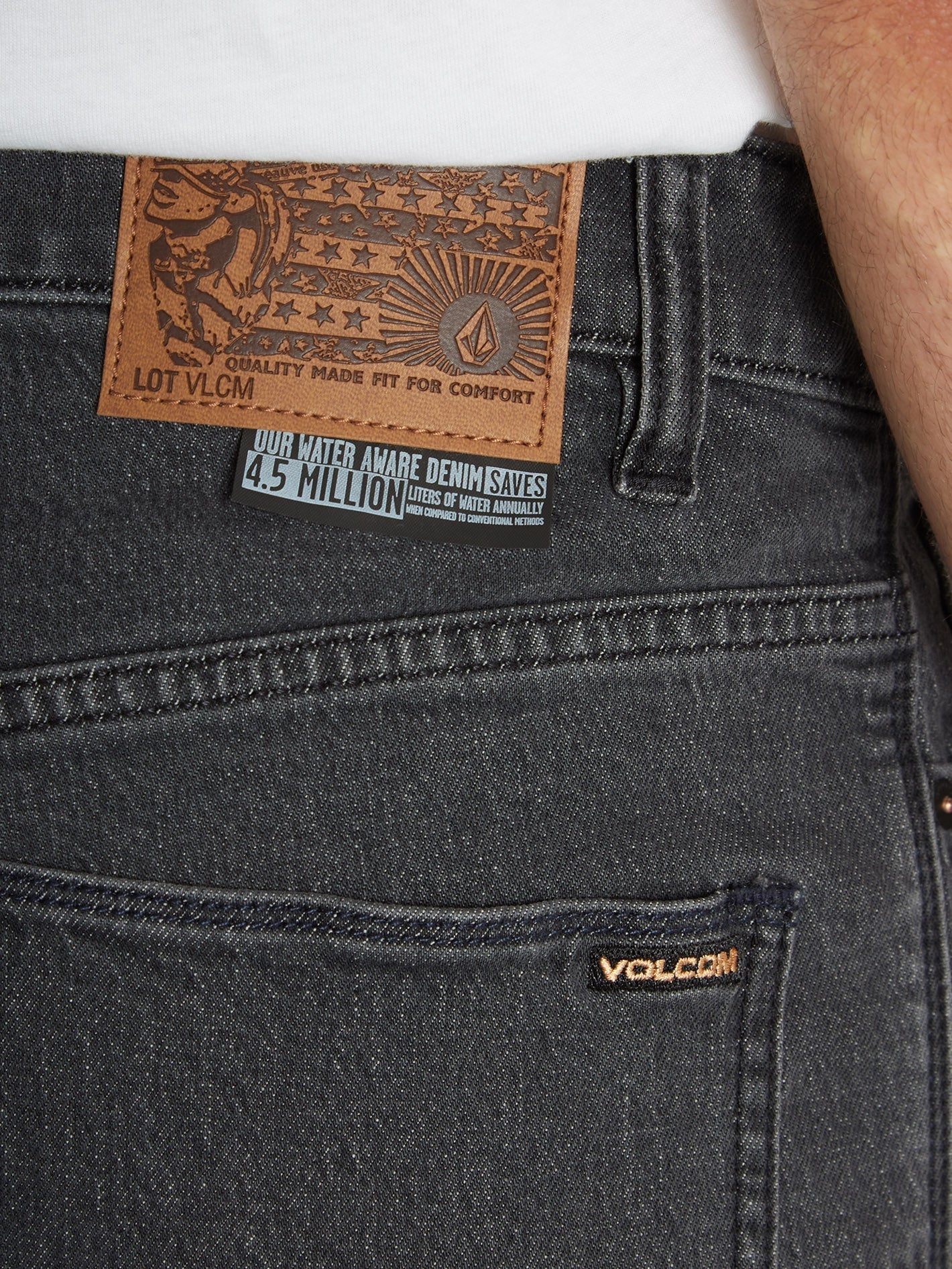 Jean Solver Tapered - STONEY BLACK