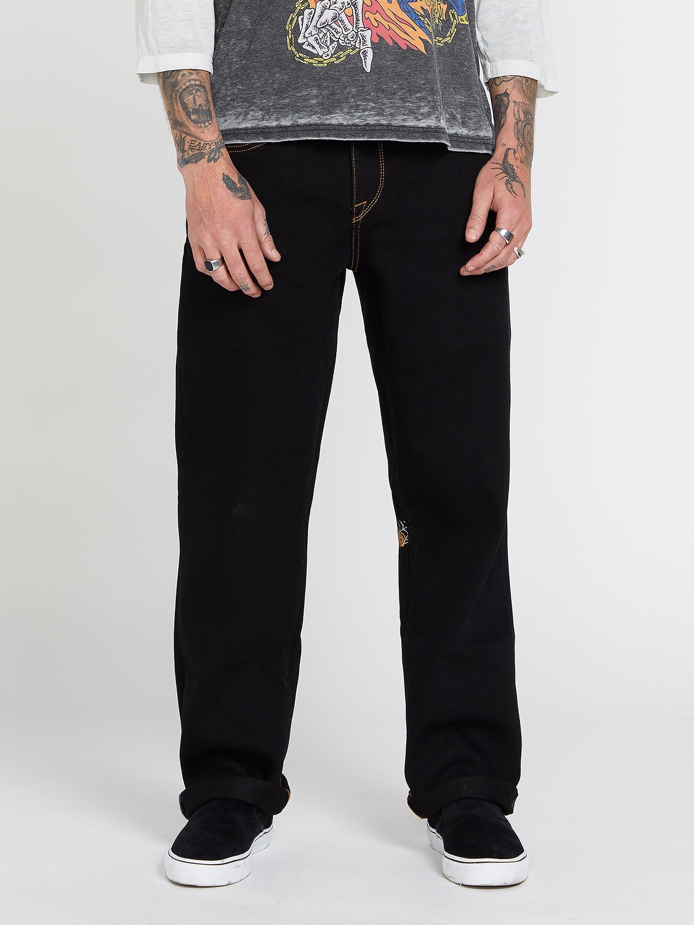Jean Skate Vitals Collin P Modown  - BLACK RINSER
