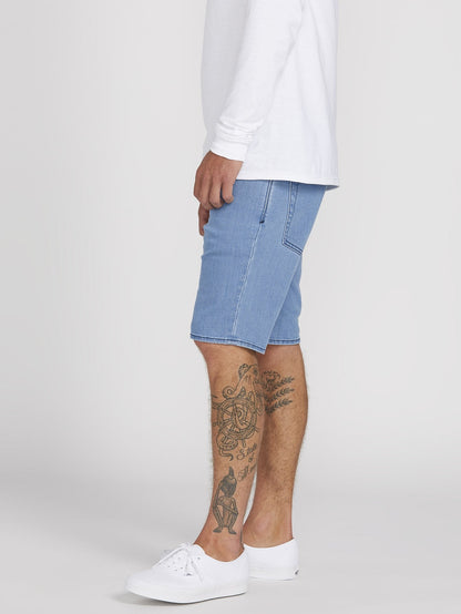 Vorta Denim Shorts - FLAT VINTAGE INDIGO