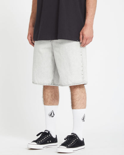 Denim Billow Shorts - BONE