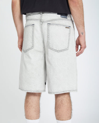 Denim Billow Shorts - BONE