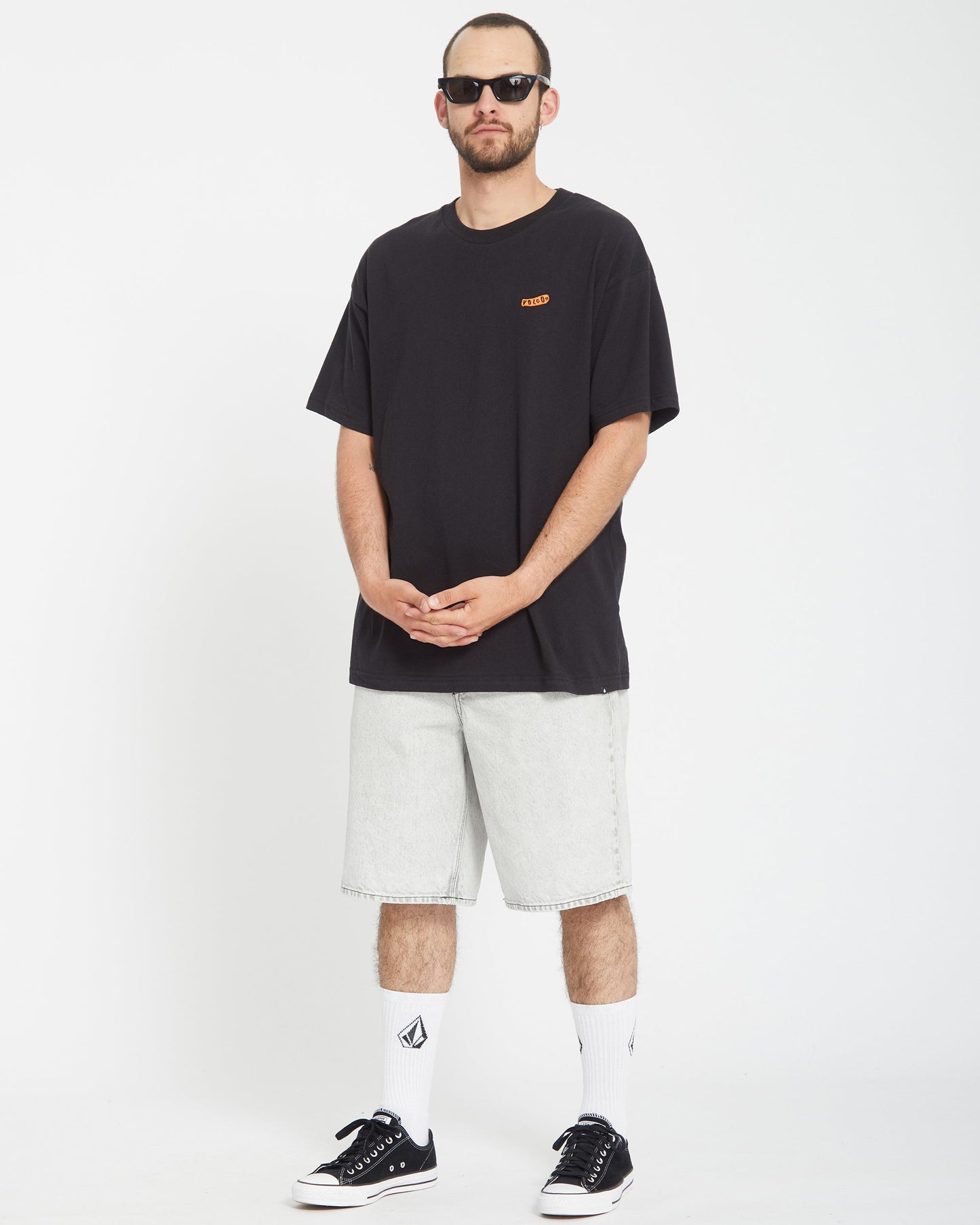 Denim Billow Shorts - BONE