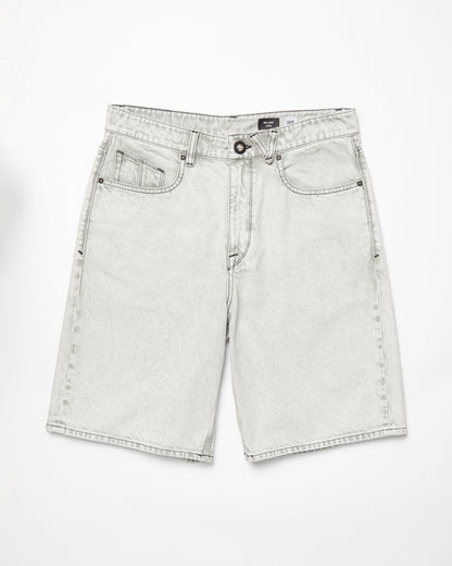Denim Billow Shorts - BONE