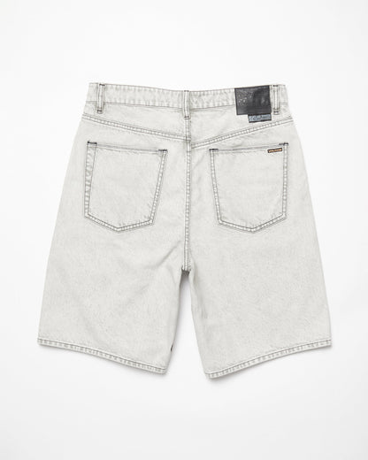 Denim Billow Shorts - BONE