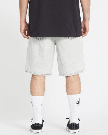Denim Billow Shorts - BONE