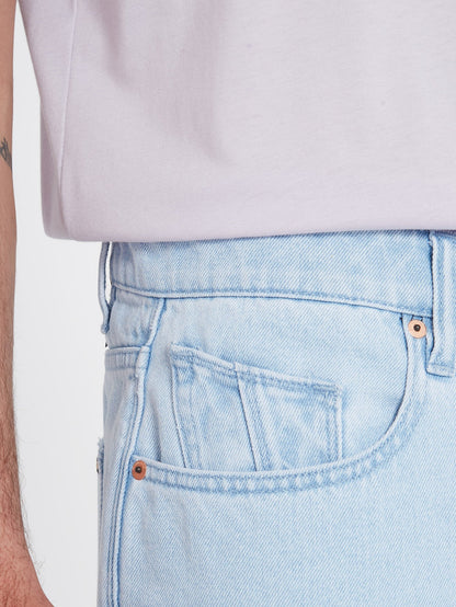 Billow Denim Shorts - LIGHT BLUE