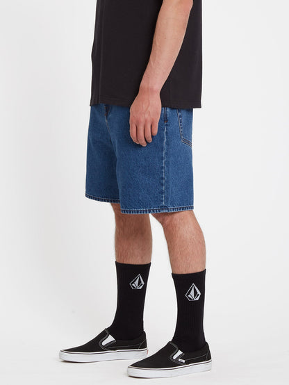 Short Billow Denim - OLIVER MID BLUE