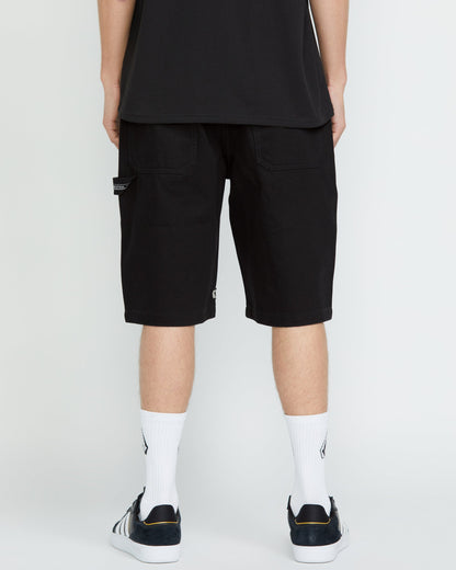 Sawhorse Denim Shorts - BLACK