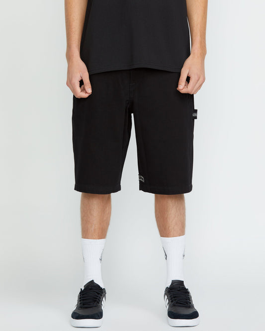 Sawhorse Denim Shorts - BLACK