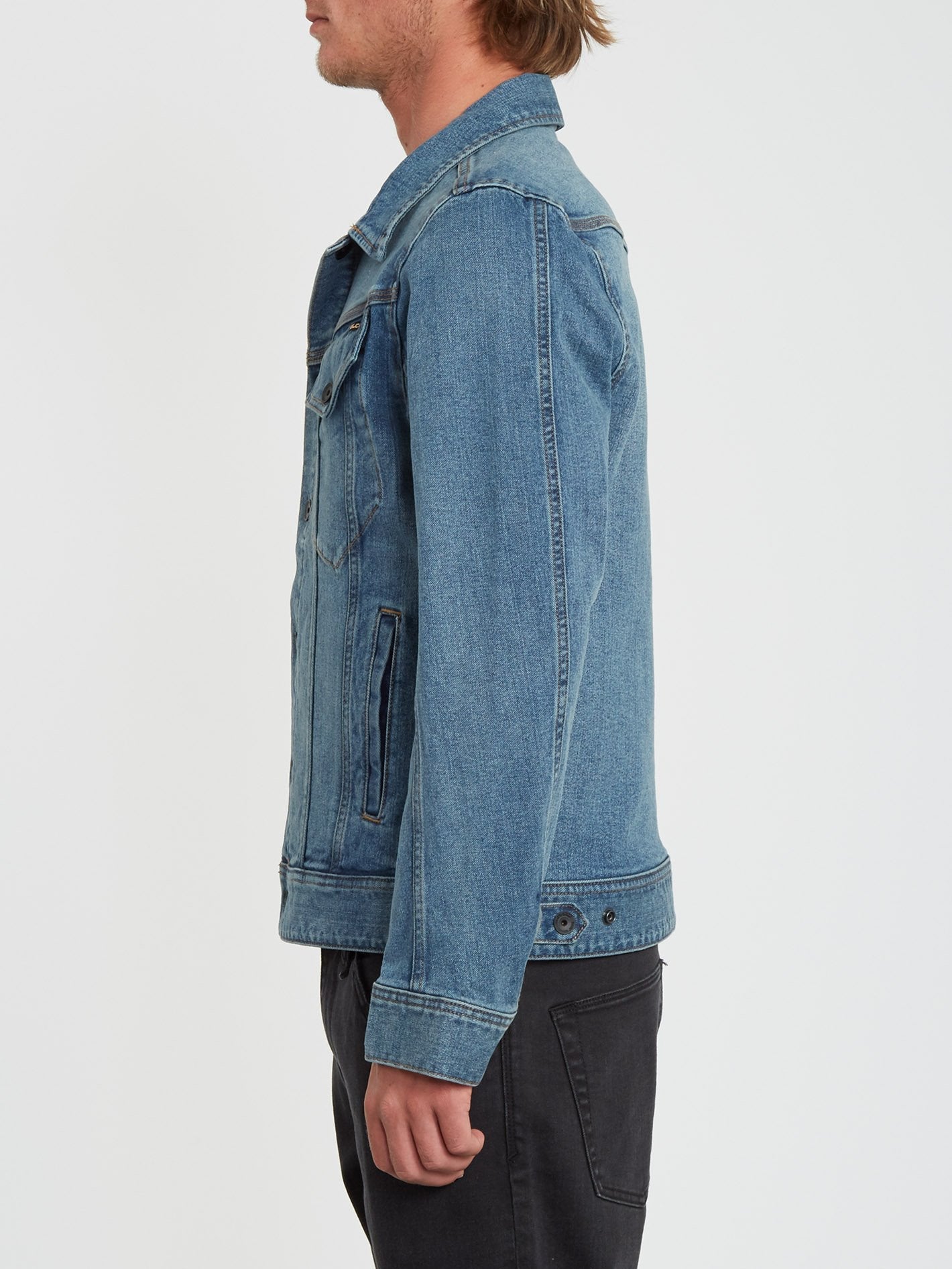 Veste en Jean Weaver - MEDIUM DIRTY BLUE