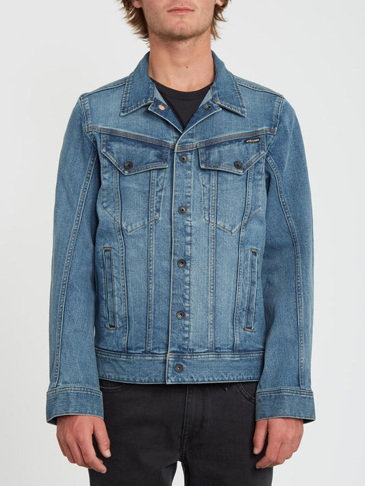 Weaver Jeansjacke - MITTELSCHMUTZIG BLAU