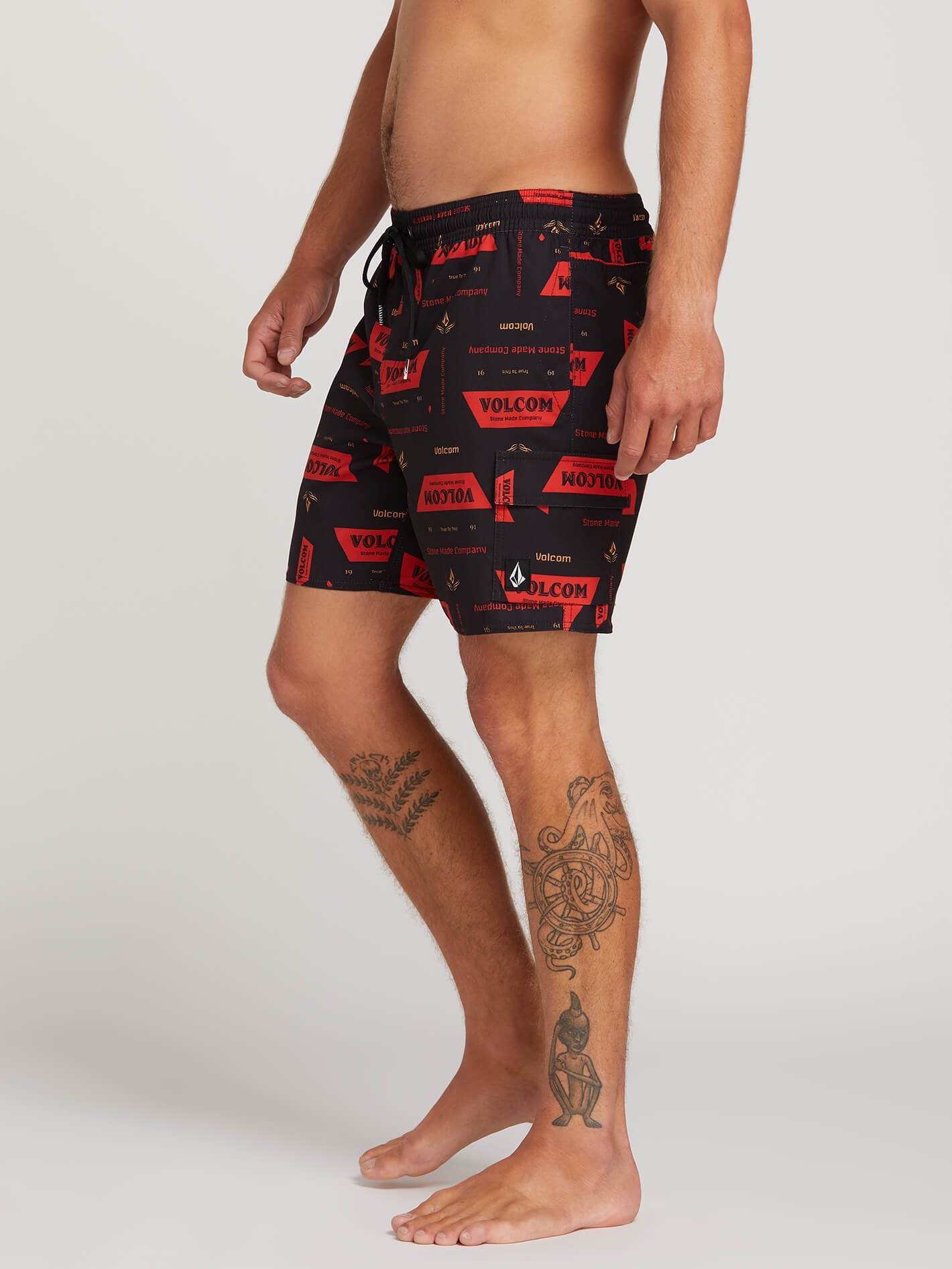 True Trunks 17" Boardshorts - Schwarz